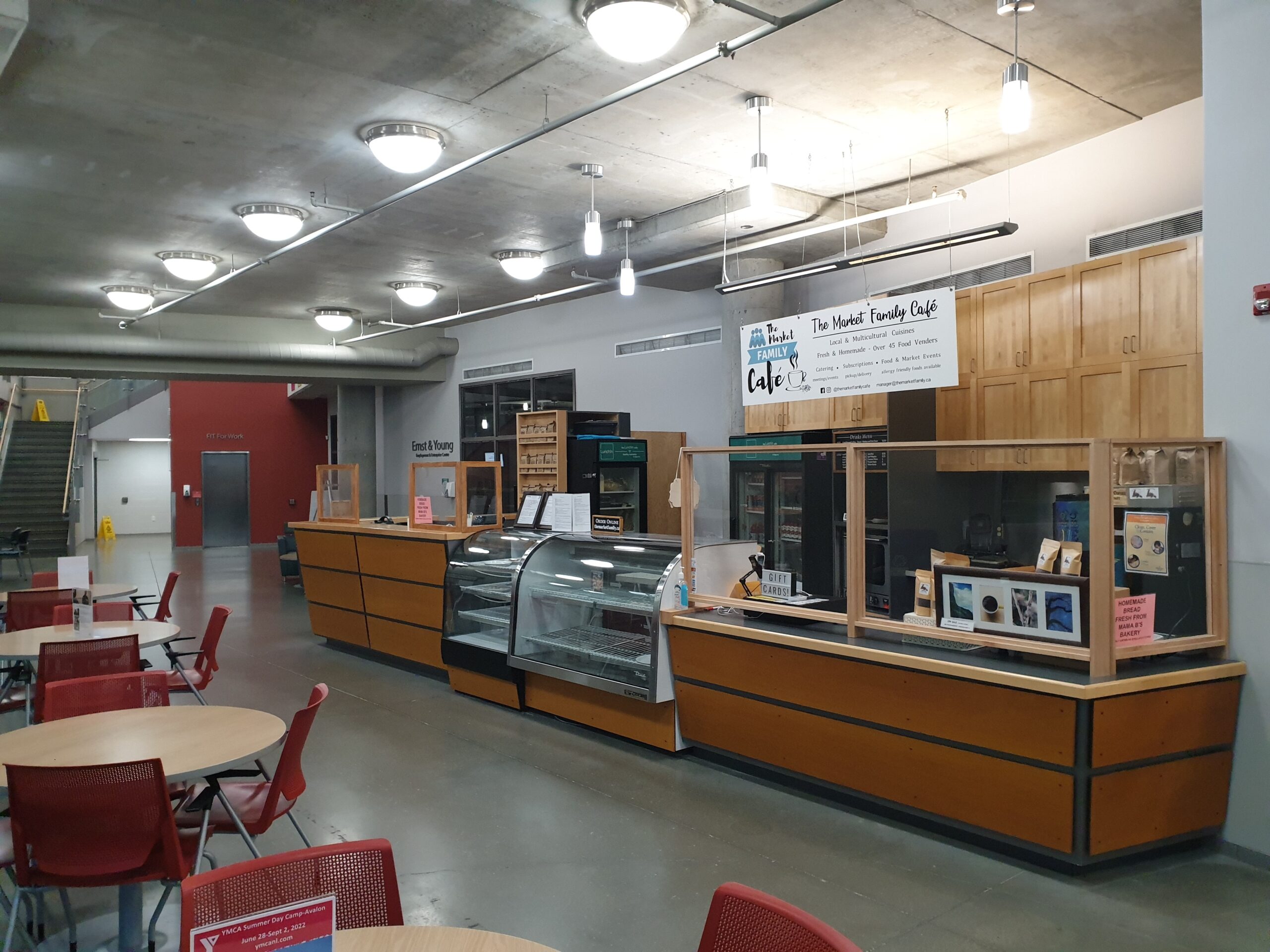The Market Family Cafe area at the YMCA