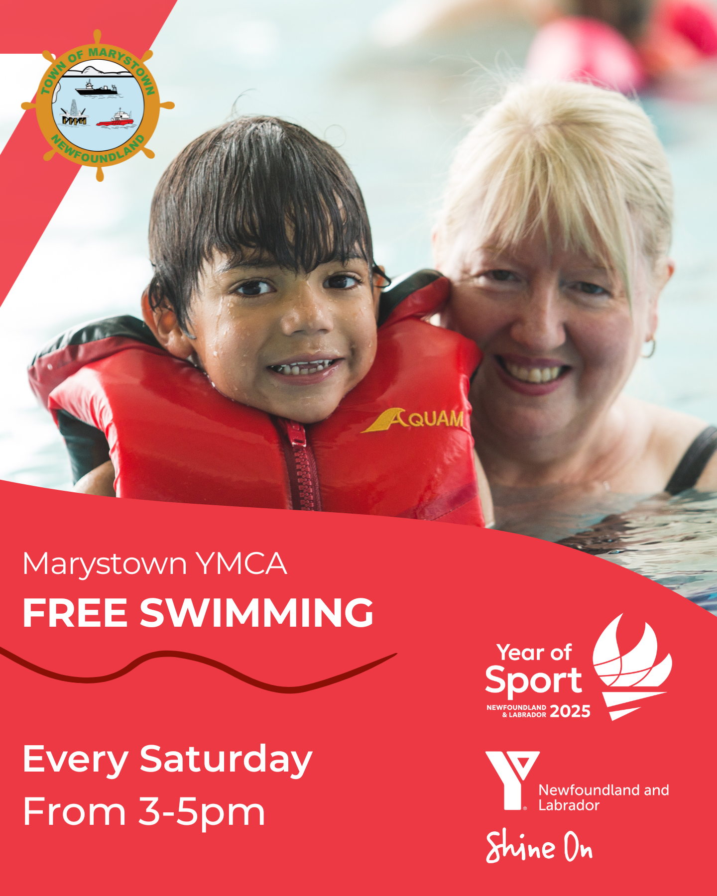 Year of Sport – Marystown – Free Swimming YMCA Organizational Memberships